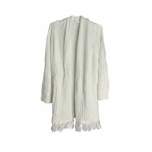 Absolutely Famous Cream Cardigan Sweater